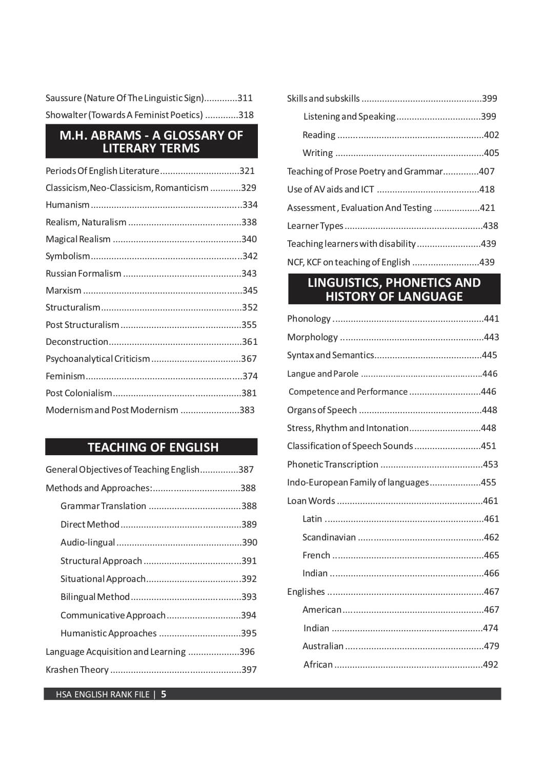 HSA English Rank File - Image 4