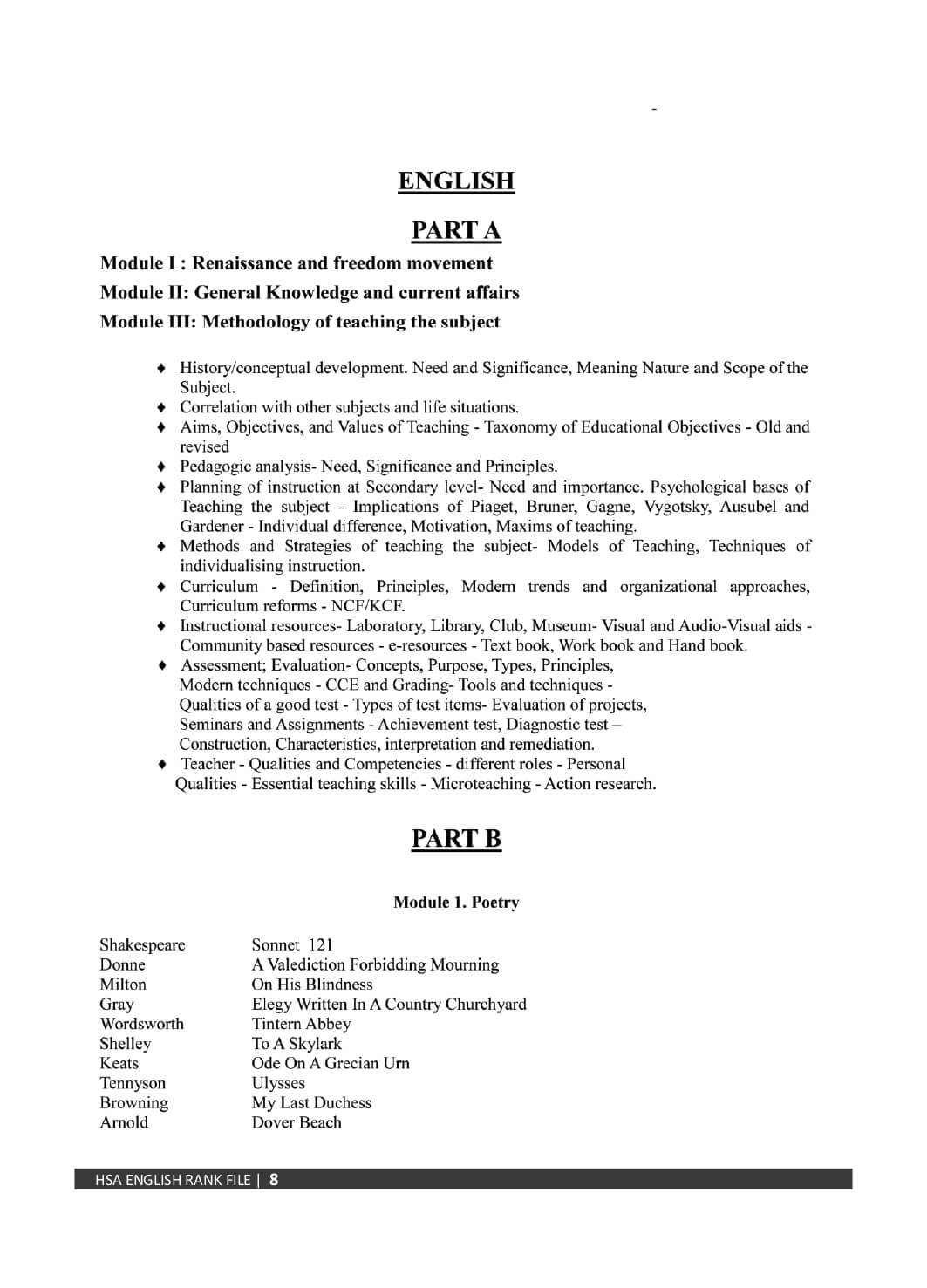 HSA English Rank File - Image 7