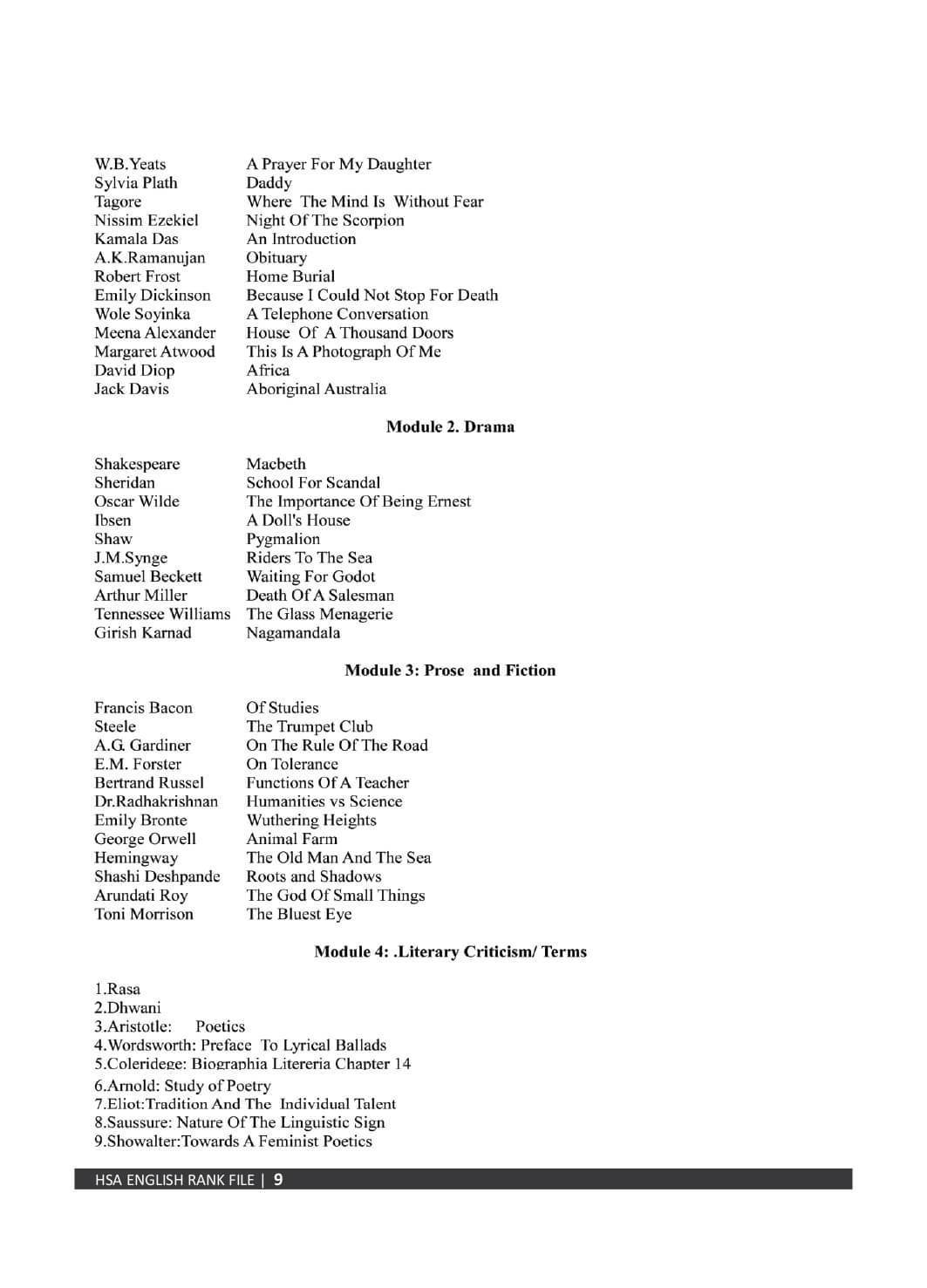 HSA English Rank File - Image 8